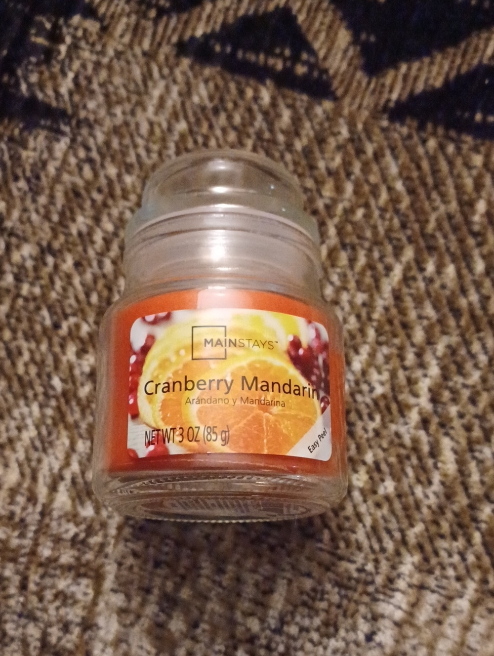 4/$40 New Cranberry Mandarin Jar Candle - 3 oz.
